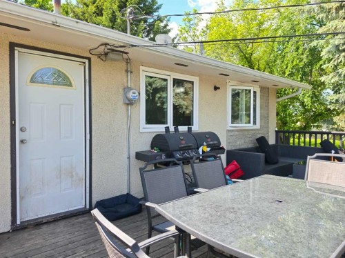 6014 44 Avenue, Camrose, AB - Outdoor With Deck Patio Veranda With Exterior