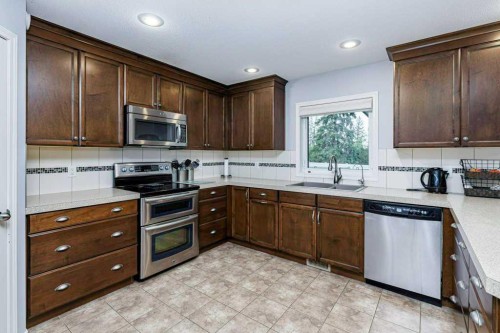 9 Henner'S Outlook, Lacombe, AB - Indoor Photo Showing Kitchen With Double Sink