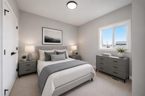 6600 58 Avenue, Innisfail, AB - Indoor Photo Showing Bedroom