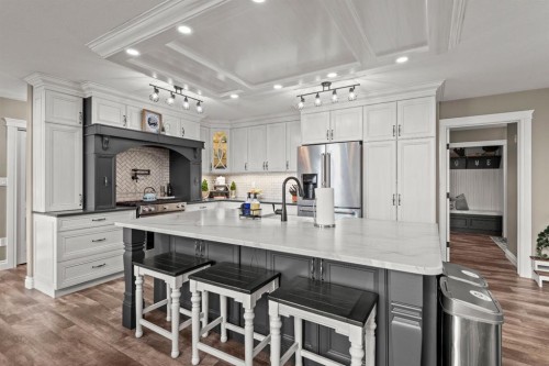833 10 Avenue Ne, Three Hills, AB - Indoor Photo Showing Kitchen With Upgraded Kitchen
