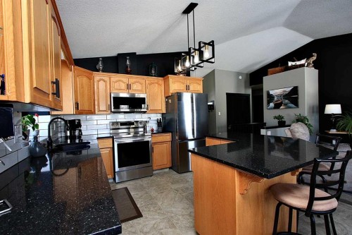 310B Edgewood Close, Camrose, AB - Indoor Photo Showing Kitchen