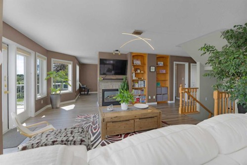 44 Lakes Close, Lacombe, AB - Indoor With Fireplace