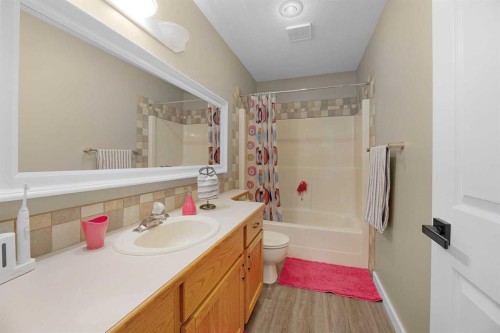44 Lakes Close, Lacombe, AB - Indoor Photo Showing Bathroom