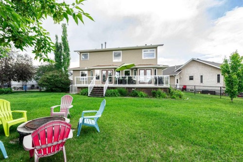 44 Lakes Close, Lacombe, AB - Outdoor With Deck Patio Veranda