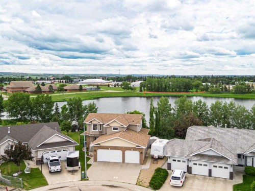 44 Lakes Close, Lacombe, AB - Outdoor With Body Of Water With View