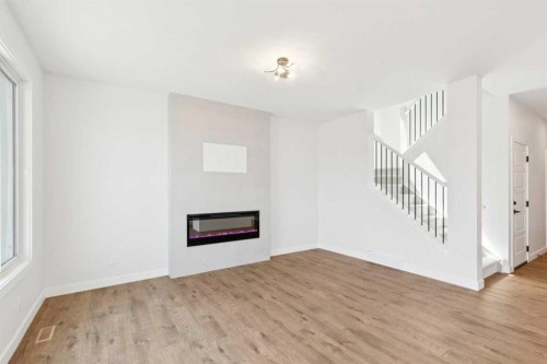 425 Lewiston Landing Ne, Calgary, AB - Indoor With Fireplace