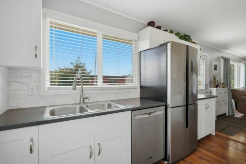 5028 48 Avenue, Caroline, AB - Indoor Photo Showing Kitchen With Double Sink