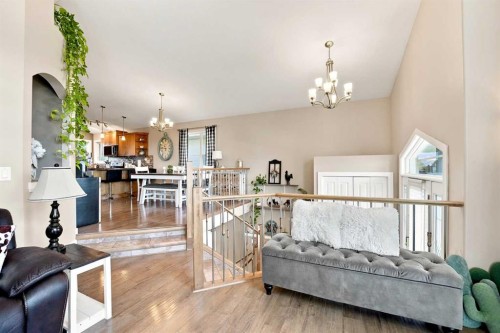 84 Mackenzie Crescent, Lacombe, AB - Indoor Photo Showing Living Room