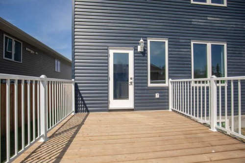 113 Aztec Crescent, Blackfalds, AB - Outdoor With Deck Patio Veranda With Exterior