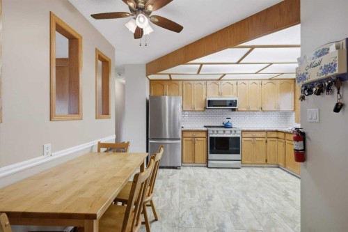 6124 Hamilton Drive, Red Deer, AB - Indoor Photo Showing Kitchen With Stainless Steel Kitchen