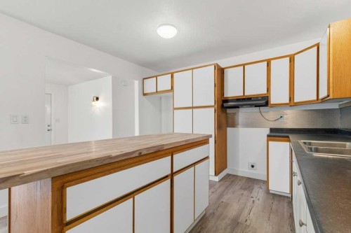 4719 46 Avenue, Sylvan Lake, AB - Indoor Photo Showing Kitchen With Double Sink