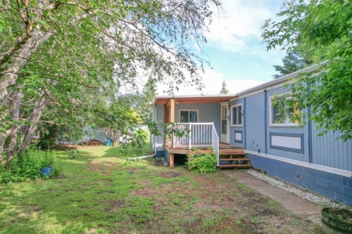 #8 48A Street Close, Alix, AB - Outdoor With Deck Patio Veranda