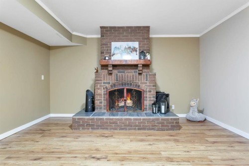 5215 52 Avenue, Eckville, AB - Indoor With Fireplace