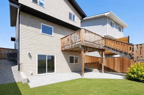18 Hanson Green, Penhold, AB - Outdoor With Deck Patio Veranda With Exterior