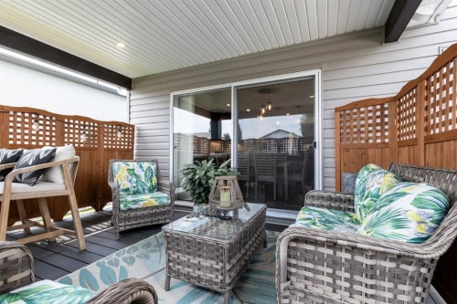 22 Napoleon Meadows Way, Innisfail, AB - Outdoor With Deck Patio Veranda With Exterior
