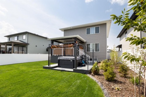 22 Napoleon Meadows Way, Innisfail, AB - Outdoor With Deck Patio Veranda