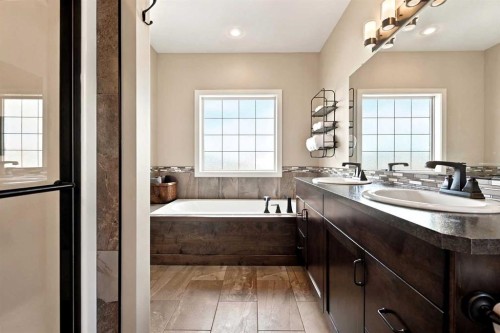 73 Maclean Close, Blackfalds, AB - Indoor Photo Showing Bathroom
