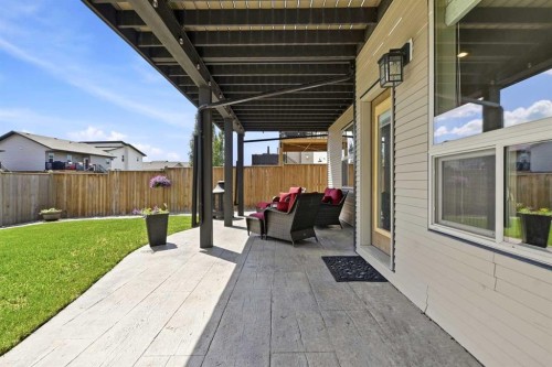 73 Maclean Close, Blackfalds, AB - Outdoor With Deck Patio Veranda With Exterior