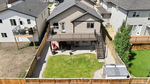 73 Maclean Close, Blackfalds, AB - Outdoor With Deck Patio Veranda