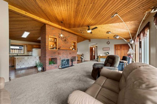 4901 52 Street, Killam, AB - Indoor With Fireplace