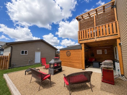 58 Village Crescent, Red Deer, AB - Outdoor With Deck Patio Veranda With Exterior