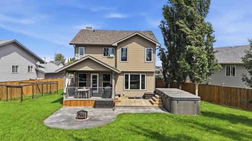 13 Hendrickson Bay, Sylvan Lake, AB - Outdoor With Deck Patio Veranda