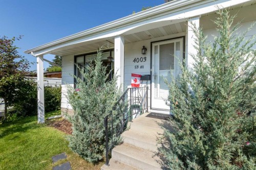 4003 53 Avenue, Innisfail, AB - Outdoor With Deck Patio Veranda