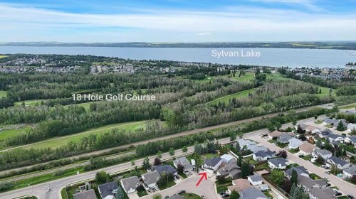 13 Fern Crescent, Sylvan Lake, AB - Outdoor With Body Of Water With View