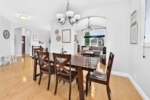 4 Welsh Close, Red Deer, AB - Indoor Photo Showing Dining Room