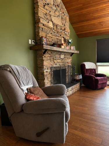 5216 47 Street, Consort, AB - Indoor With Fireplace