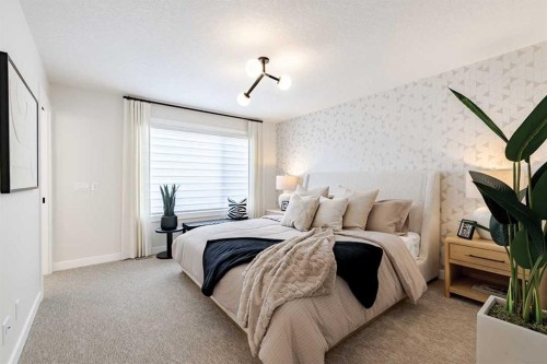 190 Rosemary Gardens Se, Calgary, AB - Indoor Photo Showing Bedroom