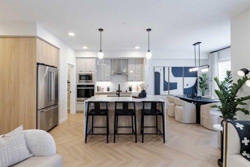 190 Rosemary Gardens Se, Calgary, AB - Indoor Photo Showing Kitchen With Upgraded Kitchen