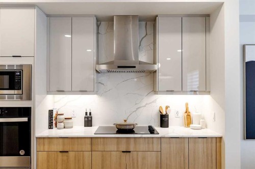 190 Rosemary Gardens Se, Calgary, AB - Indoor Photo Showing Kitchen With Upgraded Kitchen