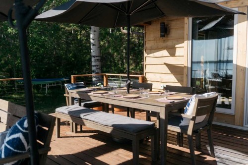 391 Birchcliff Road, Birchcliff, AB - Outdoor With Deck Patio Veranda With Exterior