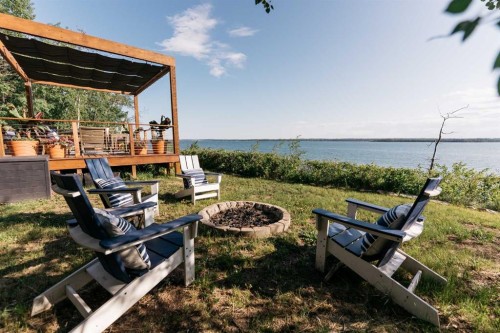 391 Birchcliff Road, Birchcliff, AB - Outdoor With Body Of Water With Deck Patio Veranda With View