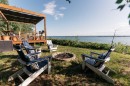 391 Birchcliff Road, Birchcliff, AB  - Outdoor With Body Of Water With Deck Patio Veranda With View 