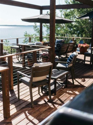 391 Birchcliff Road, Birchcliff, AB - Outdoor With Body Of Water With Deck Patio Veranda