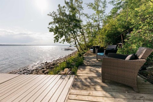391 Birchcliff Road, Birchcliff, AB - Outdoor With Body Of Water With Deck Patio Veranda