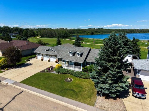 6026 47 Street, Innisfail, AB - Outdoor With Body Of Water With View