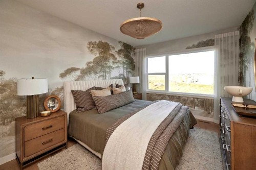 40 Shawnee Passage Sw, Calgary, AB - Indoor Photo Showing Bedroom