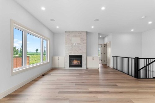 368 Timberlands Drive, Red Deer, AB - Indoor With Fireplace