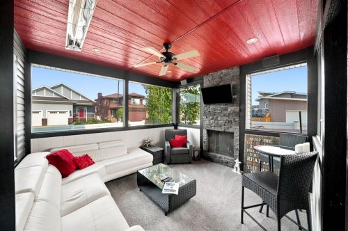 200 Vancouver Crescent, Red Deer, AB - Outdoor With Fireplace With Deck Patio Veranda With Exterior