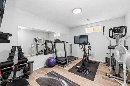 23 Dann Close, Red Deer, AB - Indoor Photo Showing Gym Room