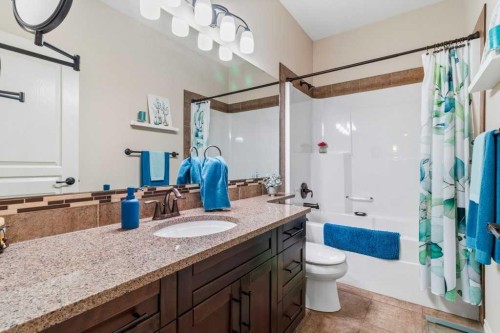 4112 45 Avenue, Sylvan Lake, AB - Indoor Photo Showing Bathroom