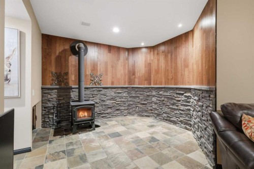 21 Leung Close, Red Deer, AB - Indoor Photo Showing Other Room With Fireplace
