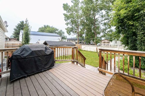 4618 55 Avenue, Lacombe, AB - Outdoor With Deck Patio Veranda With Exterior