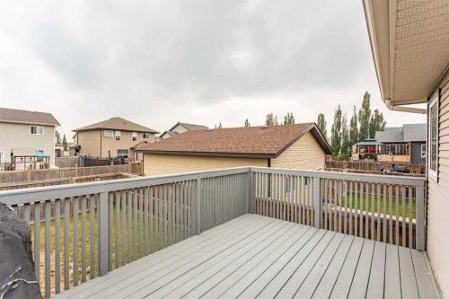 64 Camille Gate, Blackfalds, AB - Outdoor With Deck Patio Veranda With Exterior