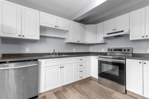 204 Northey Avenue, Red Deer, AB - Indoor Photo Showing Kitchen With Double Sink