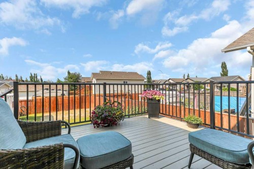 212 Cedar Square, Blackfalds, AB - Outdoor With Deck Patio Veranda
