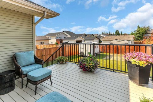 212 Cedar Square, Blackfalds, AB - Outdoor With Deck Patio Veranda With Exterior
